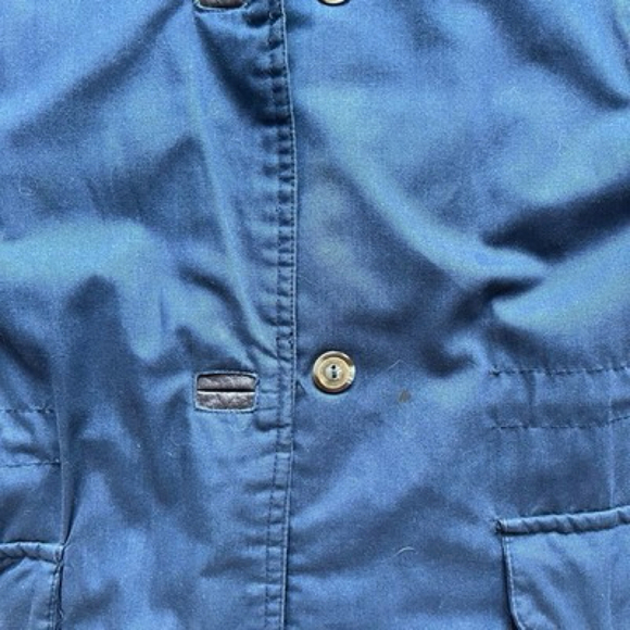 Vintage 90s Outbrook Barn Chore Denim Coat Outdoors Plaid Lined Workwear Medium - Picture 8 of 12